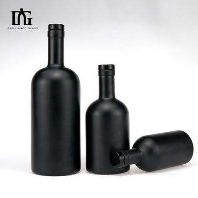 OEM/ODM Akzeptabel Klassiker Gin Rum Glasflasche mit Holzkappe 500 ml 750 ml