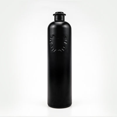 750 ml klare runde Glasflasche mit Korkkopf für Brandy Gin Rum Wodka Tequila Alkohol