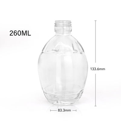 250 ml 375 ml 700 ml Glaskragen Ahornsirup Flaschen Flach Sirup Dispenser mit Griff