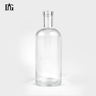 375 ml 500 ml 750 ml 1000 ml Glas Wodka Spiritus Gin Flasche mit graviertem Oberflächenhandling