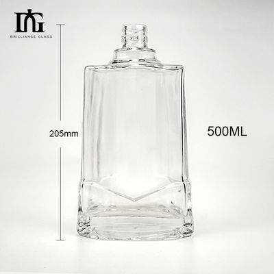 250 ml/500 ml/700 ml/750 ml Quadrat Whisky-Flasche mit Korken