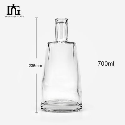Ausgangsmaterial Glas 50 ml 350 ml 700 ml 750 ml 1000 ml Wodkaflasche für Getränke