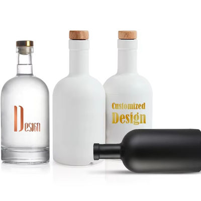 Glasflasche für Wodka Spirituosen Whisky Gin Likör 200 ml 375 ml 500 ml 700 ml 750 ml Perfekt