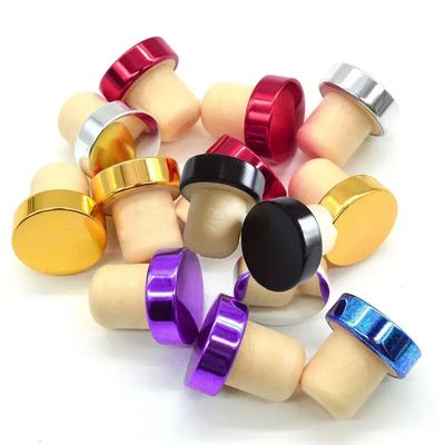 Customized Shape Holz- und Gummi-Weinkappen OEM/ODM für Flaschenverschlussstecker