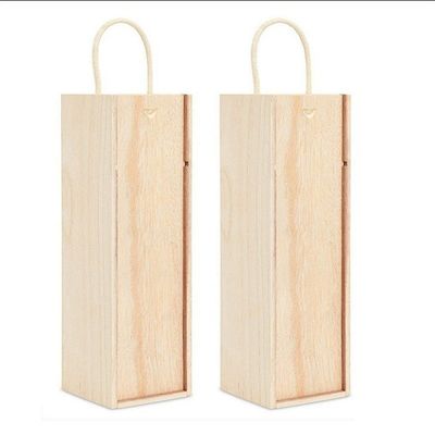 Einfach Leder Rotwein Set Flasche Verpackung Papierbox für benutzerdefinierte Holz Wein Geschenkbox