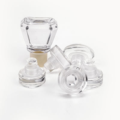 Custom Logo Kristallglas Korkkappe für Wodka Tequila Whisky Flasche frei zur Verfügung gestellt