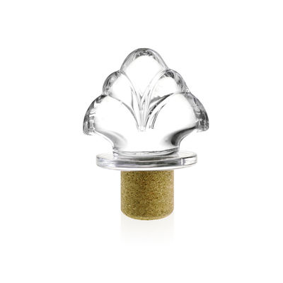 Custom Logo Kristallglas Korkkappe für Wodka Tequila Whisky Flasche frei zur Verfügung gestellt