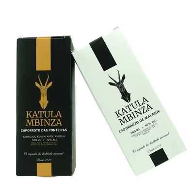 Einzelflasche PU-Leder-Holzkiste für Rotwein Whisky Wodka Gin Rum Verpackung