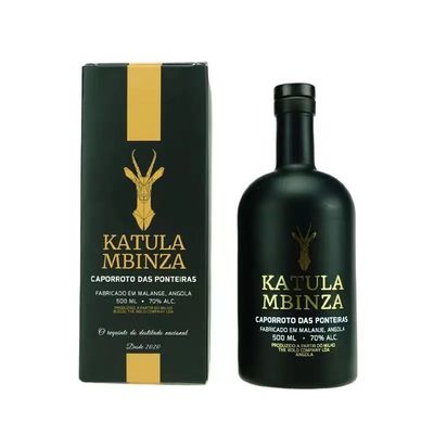 Einzelflasche PU-Leder-Holzkiste für Rotwein Whisky Wodka Gin Rum Verpackung