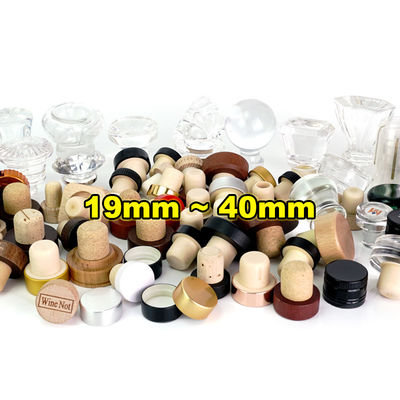 Holzgravierter T-Form Alkohol Tequila Wodka Gin Glasflasche Synthetische Bar Top Stopper