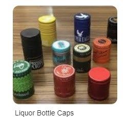 Kunststoff-Aluminium-PVC-Wärmeschrumpffilm für runden Whisky-Flasche