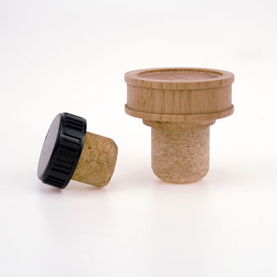 14mm 19mm 22,5mm T-Top-Form Naturholz Kork-Weinflaschenverschlüsse mit individuellem Logo