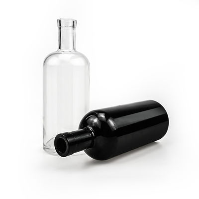 Alkohol und Getränke 700 ml Durchsichtige Whisky-Wodka-Flasche mit Aluminiumkork