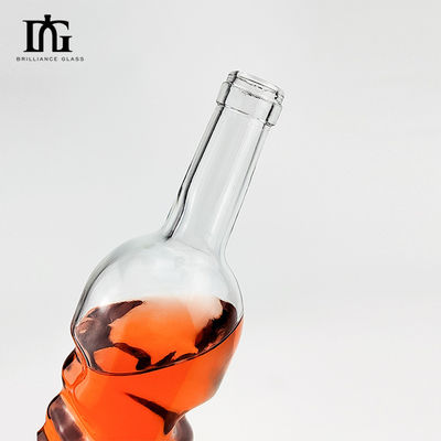 750 ml klare leere Glasflasche für Brandy und Liköre