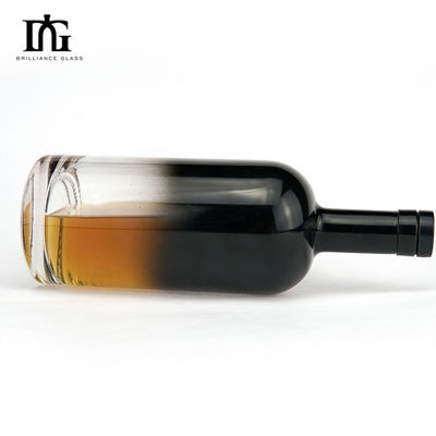 Leere 700 ml Glasflasche mit Halbspray für Whisky Brandy Wodka Gin Rum Likör und Wein