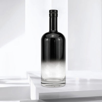 Leere 700 ml Glasflasche mit Halbspray für Whisky Brandy Wodka Gin Rum Likör und Wein