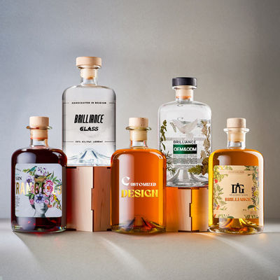 Super Flint Glass Liquor 500 ml 700 ml 750 ml Glasflasche für Alkoholgetränke