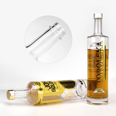 750 ml 700 ml Chicago Style Glas Weinflasche mit Holzkorkkappe und individuellem Logo