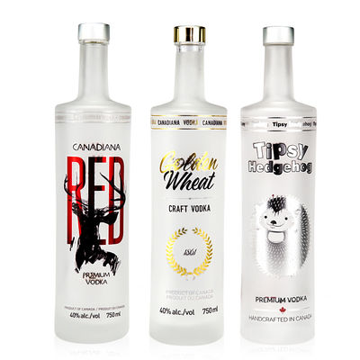 750 ml 700 ml Chicago Style Glas Weinflasche mit Holzkorkkappe und individuellem Logo