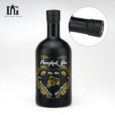 500 ml 700 ml 750 ml 1000 ml Boston Round Flint Glasflasche für Wodka Whisky Enthusiasten