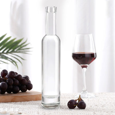 200 ml 375 ml 500 ml 750 ml 1000 ml runde Glasflasche mit Korkdeckel und kundenspezifischem Design