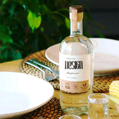 Gläserne Basis 500 ml 700 ml 750 ml 1 Liter Gin Flasche für Alkohol