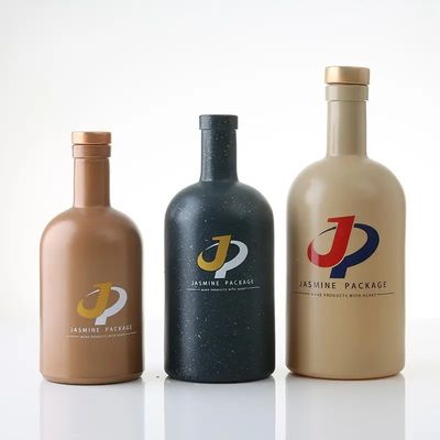 Glaskragen Klar Nordische Flasche für Wodka Alkohol Gin Rum Tequila Whiskey Brandy Spirit