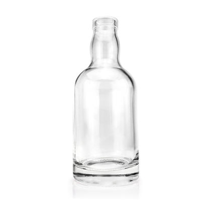 Customized Logo Form Verschlüsse 750ml leere einzigartige Glasflasche für Alkohol mit Kappe