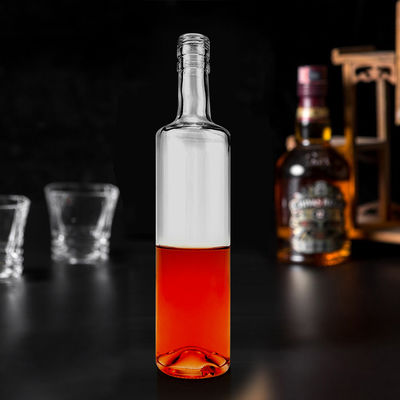 Custom Form 700 ml 750 ml 1000 ml Glaskörper Wodka Likör Gin Leere Whisky Flasche für Sie