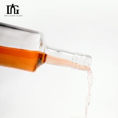 Custom Form 700 ml 750 ml 1000 ml Glaskörper Wodka Likör Gin Leere Whisky Flasche für Sie