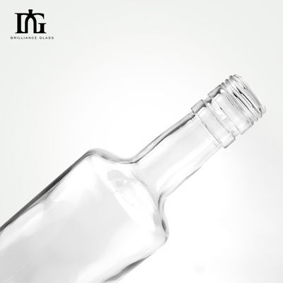 Custom Form 700 ml 750 ml 1000 ml Glaskörper Wodka Likör Gin Leere Whisky Flasche für Sie