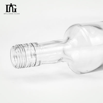 Custom Form 700 ml 750 ml 1000 ml Glaskörper Wodka Likör Gin Leere Whisky Flasche für Sie
