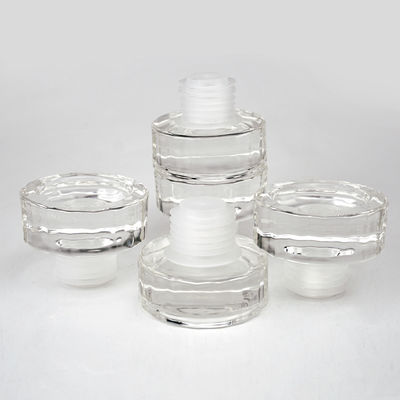 Whisky 500 ml Glasflasche mit rotem Vulkanboden und Glaskork