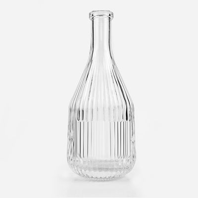 375 ml 450 ml Eisweinflaschen Glasbehälter mit Kork für Getränke und kurvige Muster