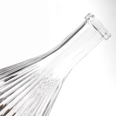 375 ml 450 ml Eisweinflaschen Glasbehälter mit Kork für Getränke und kurvige Muster