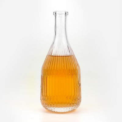 375 ml 450 ml Eisweinflaschen Glasbehälter mit Kork für Getränke und kurvige Muster