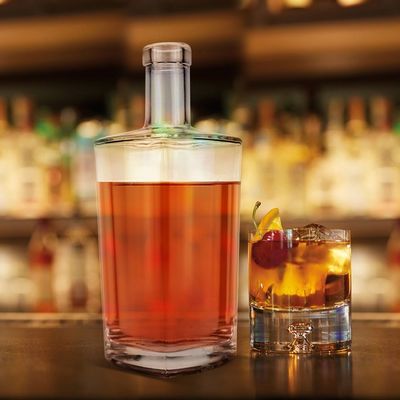 Kappe Korkenschraube Beide 750 ml Glas Flasche Alkohol für Whisky Gin Wodka Spirituosen Wein