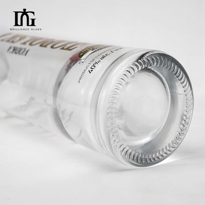 750 ml Langhalsflasche Blaufarbenes lackiertes Glas Alkohol Whisky Wodka Flasche für Getränke