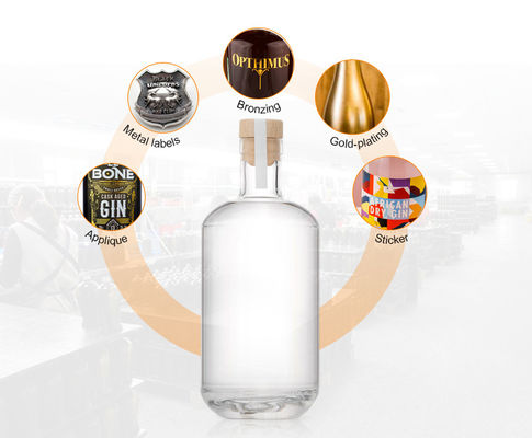 Andere Getränke für Frauen Körperform 600 ml Rum Wodka Whisky Glasflasche mit OEM/ODM