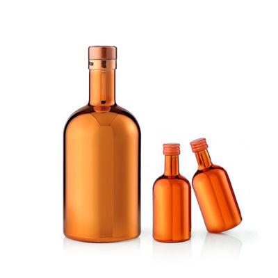 Korkschraube mit beiden Kappen Glasflasche für Wodka Whisky 750 ml 500 ml 375 ml Miniatur