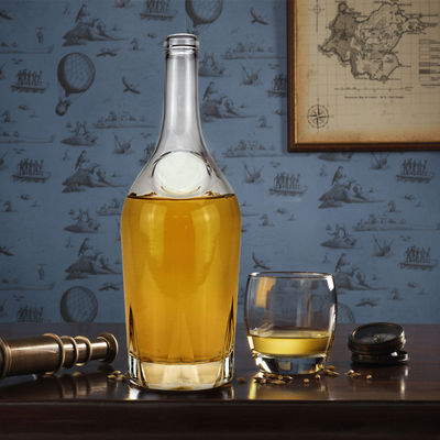 Glasflasche für Wodka Whisky Brandy Rum Likör Exquisites Design und Funktionalität