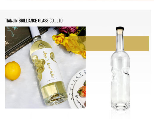 Matte Dunkelglas-Wodka-Flasche für Spirituosen und Wein