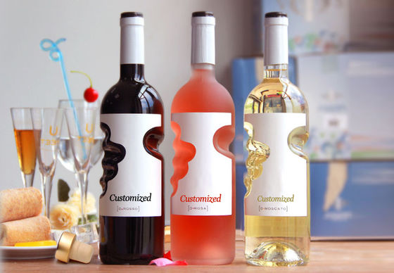 Matte Dunkelglas-Wodka-Flasche für Spirituosen und Wein