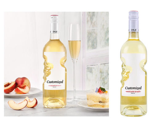 Matte Dunkelglas-Wodka-Flasche für Spirituosen und Wein
