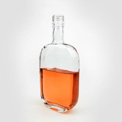 Warmstempel 500 ml leere Quadrat Schulter Glas Wodka Flasche mit Schraubkappe für Liköre