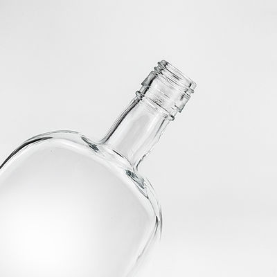 Warmstempel 500 ml leere Quadrat Schulter Glas Wodka Flasche mit Schraubkappe für Liköre