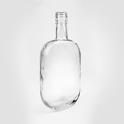Warmstempel 500 ml leere Quadrat Schulter Glas Wodka Flasche mit Schraubkappe für Liköre