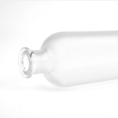 Gravierter Gin Super Flint Wodka Glasflasche Frosted Screen Printing für Getränke