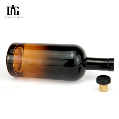 Sprühfarbglasflaschen 700 ml klares nordisches Design mit Korkkappe
