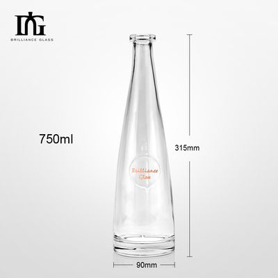 750 ml 1000 ml Rum Whisky Gin Tequila Brandy Liköre Getränke Glasflasche mit Korkkappe